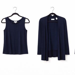 Navy Blue Two-Piece Set Lord and Taylor brand